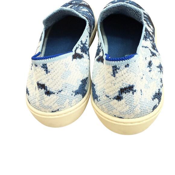 Rothy's x The Butchers Daughter Sneakers Size 10.5 Silp On Shibori Blue - Picture 4 of 10
